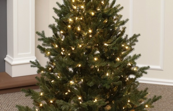 Full Spritzgussnadeln Künstlicher Weihnachtsbaum 155 cm-250 LED-Sherwood Spruce