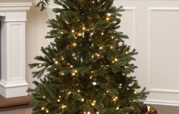 Full Spritzgussnadeln Künstlicher Weihnachtsbaum 185 cm-300 LED-Black Hill Spruce