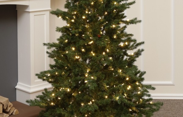 100% Spritzgussnadeln Künstlicher Weihnachtsbaum 400 LED-185 cm Balsam Fir