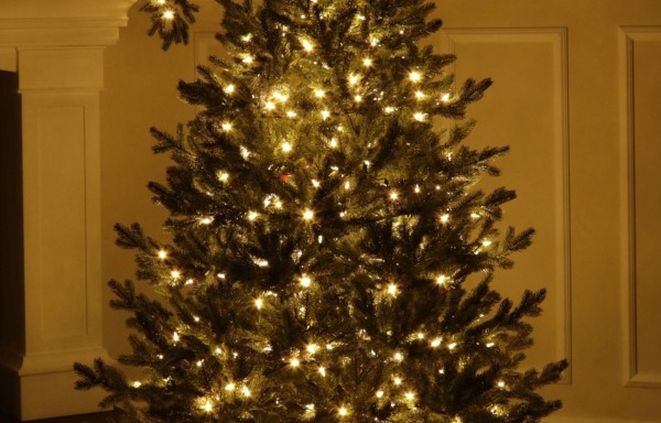 Full Spritzgussnadeln Künstlicher Weihnachtsbaum 350 LED-185 cm-Sherwood Spruce