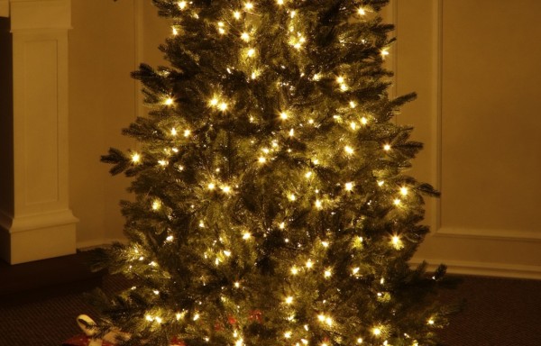 100% Spritzgussnadeln Künstlicher Weihnachtsbaum 400 LED-185 cm-Rocky Mountain