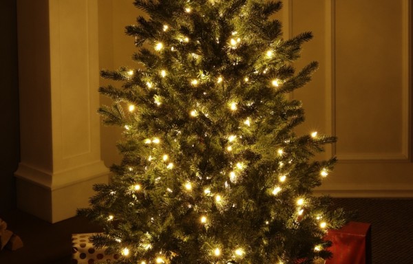 100% Spritzgussnadeln Künstlicher Weihnachtsbaum 250 LED-155 cm Balsam Flr