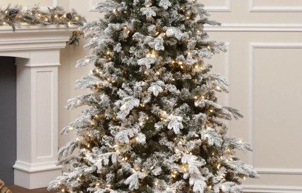 Künstlicher Tannenbaum mit schnee 700 LED-230 cm-White Angel 