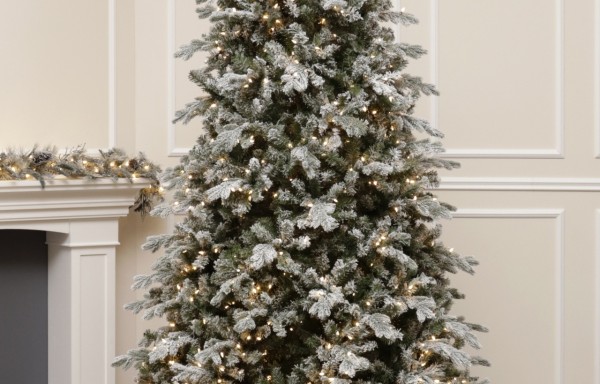 Künstlicher Tannenbaum mit schnee 1100 LED-305 cm-White Angel 