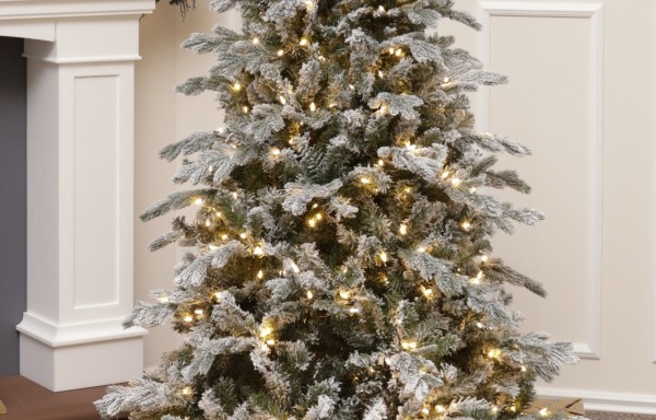 Künstlicher Tannenbaum mit schnee 400 LED-185 cm-White Angel 