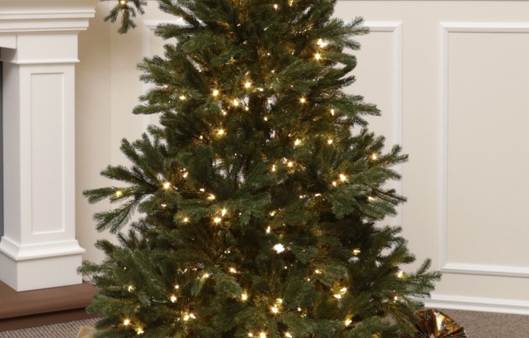 Full Spritzgussnadeln Künstlicher Weihnachtsbaum 185 cm-300 LED-Black Hill Spruce