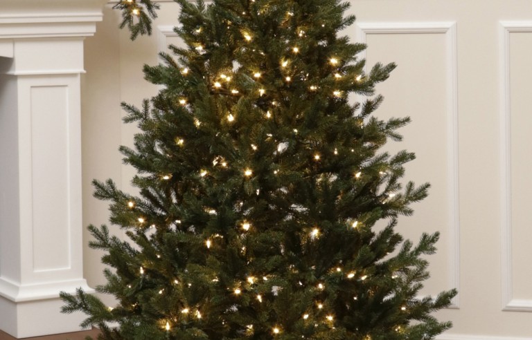 Full Spritzgussnadeln Künstlicher Weihnachtsbaum 350 LED-185 cm-Sherwood Spruce