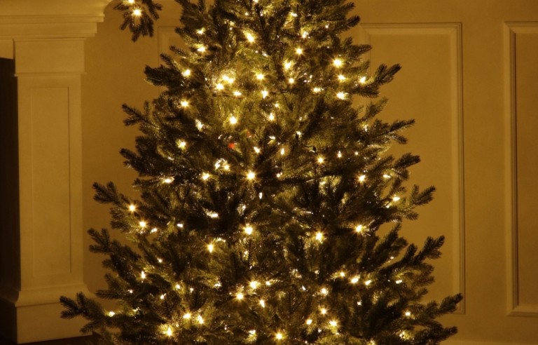 Full Spritzgussnadeln Künstlicher Weihnachtsbaum 350 LED-185 cm-Sherwood Spruce