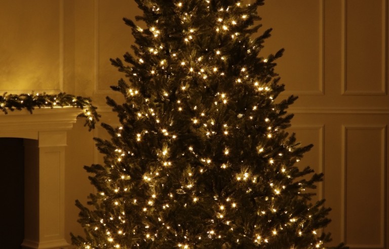 Full Spritzgussnadeln Künstlicher Weihnachtsbaum 1250 LED-305 cm-Sherwood Spruce