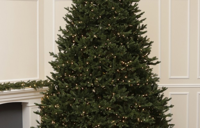 Full Spritzgussnadeln Künstlicher Weihnachtsbaum 1800 LED-365 cm-Sherwood Spruce