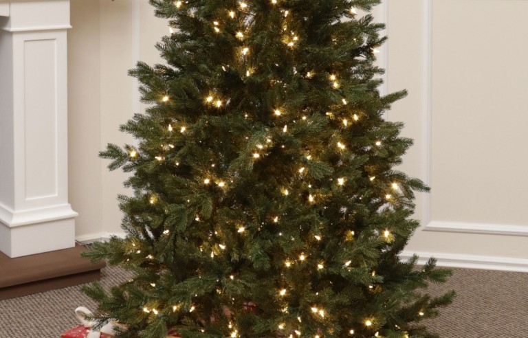 100% Spritzgussnadeln Künstlicher Weihnachtsbaum 400 LED-185 cm-Rocky Mountain