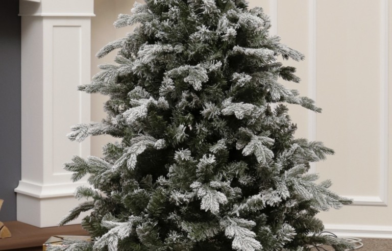 Zasnežený  umelý vianočný stromček 155 cm-White Angel