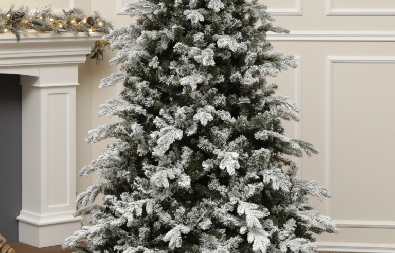 Künstlicher Weihnachtsbaum mit schnee 230 cm-White Angel 